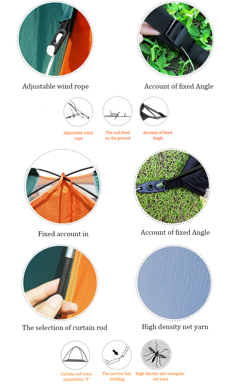 Cheap Goat Tents Waterproof Camping Hiking Fishing Tent Separated Dual Layer Travel Tent 4 Season Anti UV Beach Tent for 3 4 Person Family Tents 